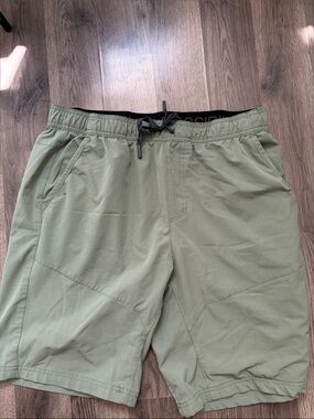 Gerry Weber Men's Light Olive Green Active Shorts with Branded Waistband